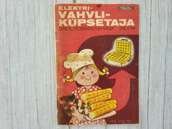 Vahvliküpsetaja Volta kasutamisjuhend