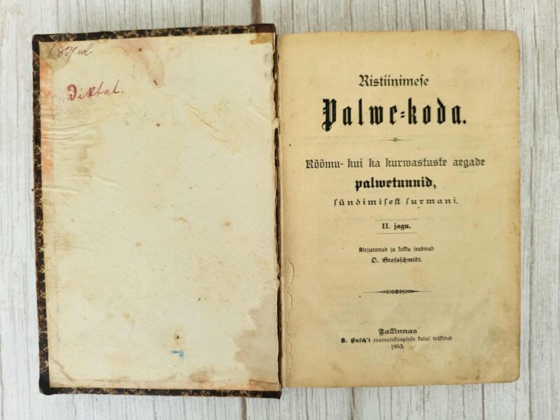 Ristiinimese palwe-koda . 1903