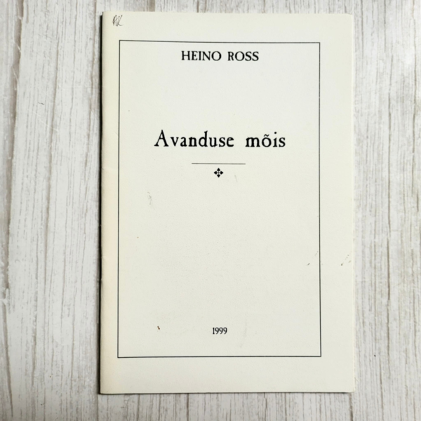 Avanduse mõis . Heino Ross