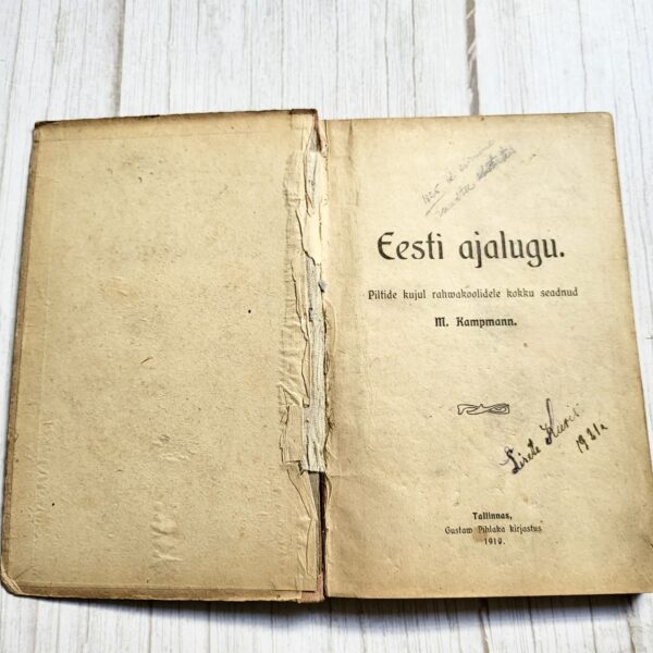 Eesti ajalugu . Mihkel Kampmann . 1919