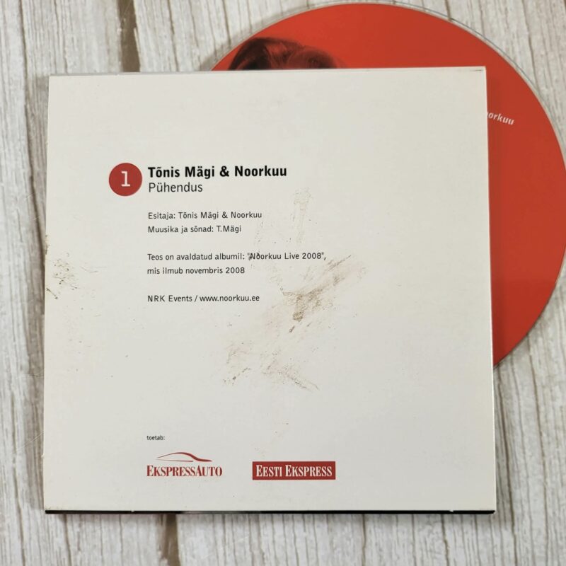 Pühendus – Tõnis Mägi & Noorkuu CD tagakaas