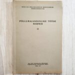 Põllumajanduslike tööde normid II