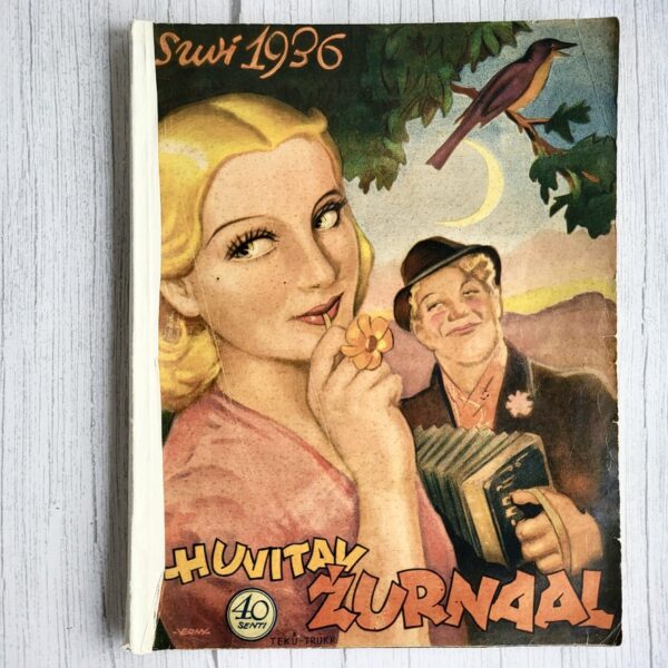Huvitav Žurnaal – Suvi 1936. Illustreeritud Eesti ajakirja esikaane foto