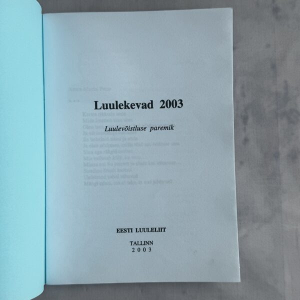 Luulekevade 2003