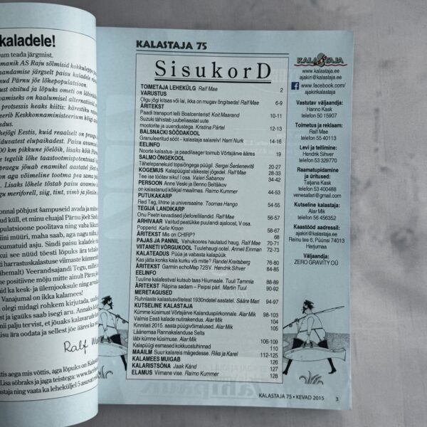 Harrastuskalastuse ajakiri Kalastaja 75, kevad 2015