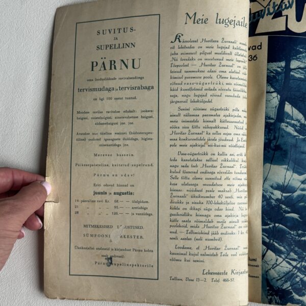 IMG_8069 Huvitav Žurnaal – Kevad 1936, illustreeritud Eesti ajakiri