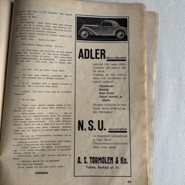 Huvitav Žurnaal – Suvi 1936, illustreeritud Eesti ajakiri