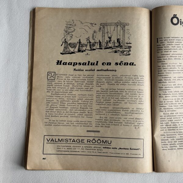 Huvitav Žurnaal – Suvi 1936, illustreeritud Eesti ajakiri