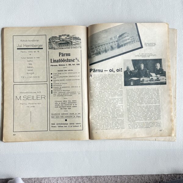 IMG_8150 Huvitav Žurnaal – Kevad 1937, illustreeritud Eesti ajakiri