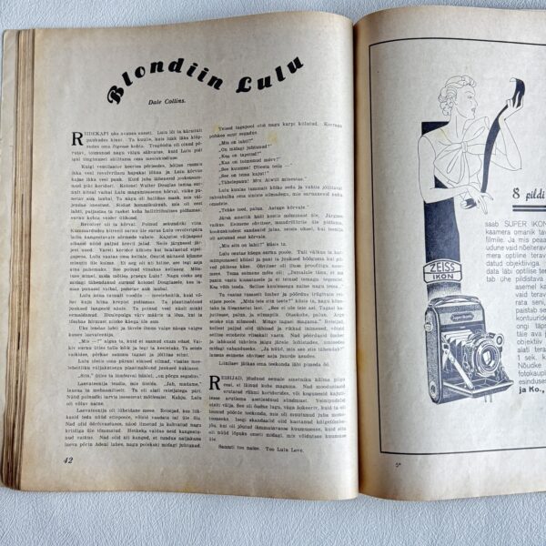 Huvitav Žurnaal – Sügis 1937, illustreeritud Eesti ajakiri