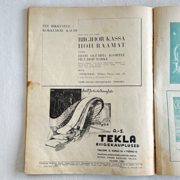 Huvitav Žurnaal – Talv 1937-38, illustreeritud Eesti ajakiri