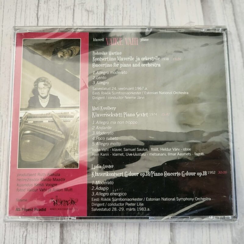 Klaveril Vaike Vahi (uus CD)