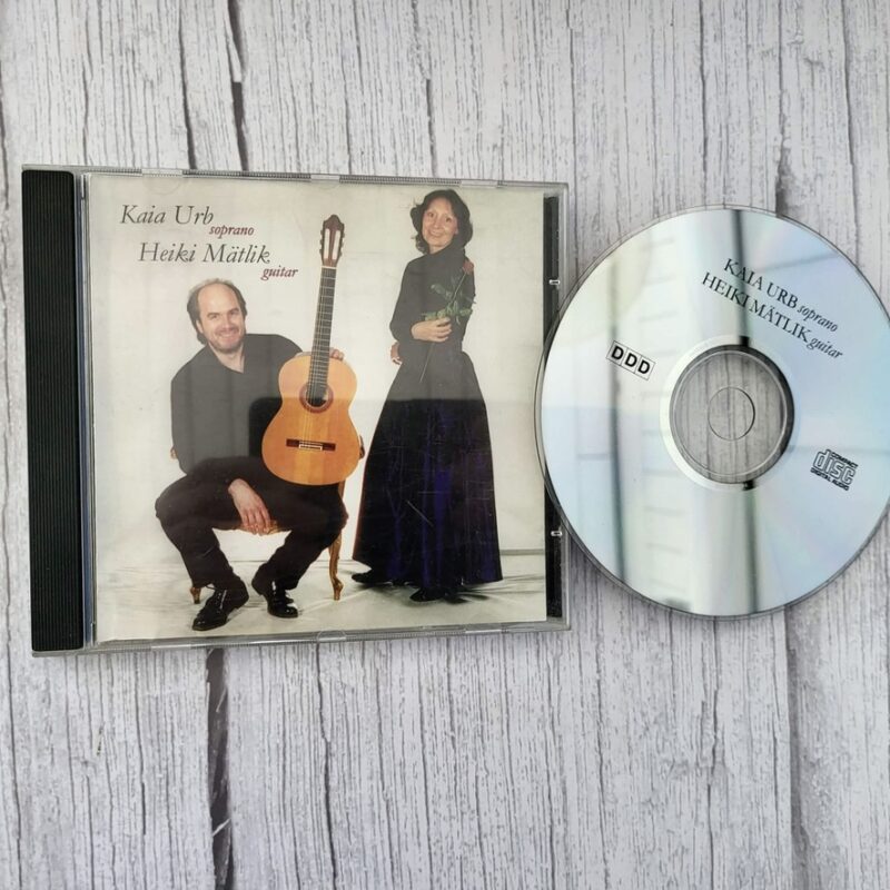 Kaia Urb soprano ja Heiki Mätlik kitarr – klassikaline muusika CD