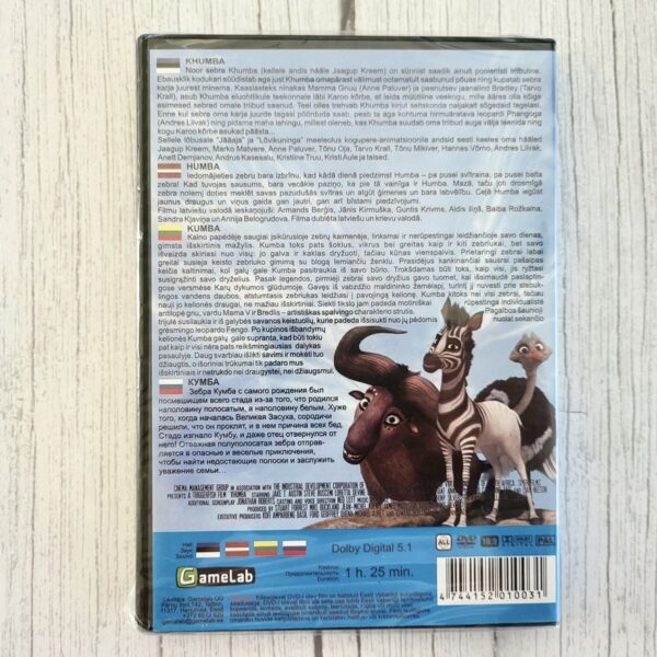 Khumba DVD – pere animafilm eesti keeles